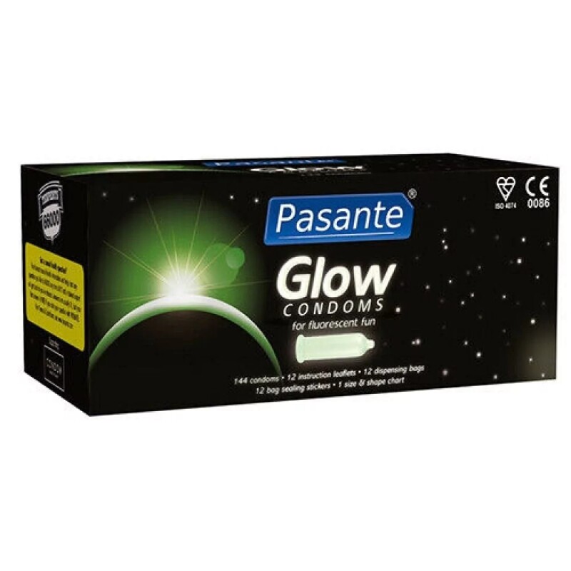 Презерватив Pasante Glow Condoms світиться в темряві, 53 мм, 1 шт - Зображення 3