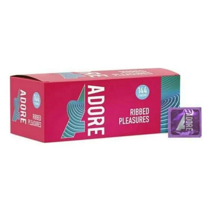 Презерватив суперміцний Pasante Adore Ribbed Pleasure, 1 шт - Зображення 1