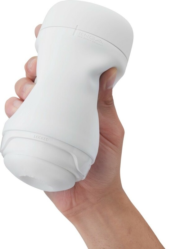 Мастурбатор нереалістичний Tenga Puffy Sugar White, рельєфний, бежевий, 15 х 4.5 см - Изображение 6