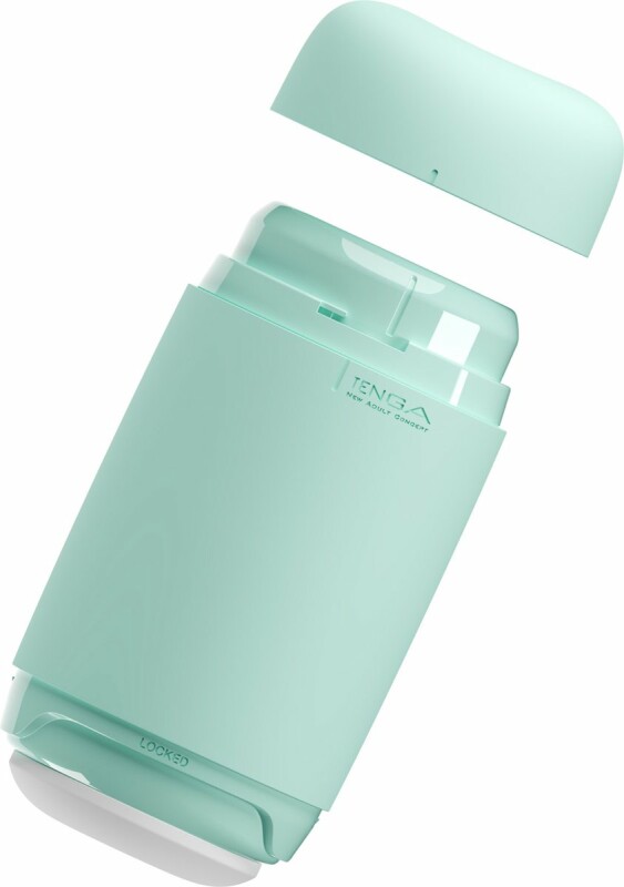 Мастурбатор нереалістичний Tenga Puffy Mint Green, рельєфний, м'ятний, 15 х 4.5 см - Изображение 1