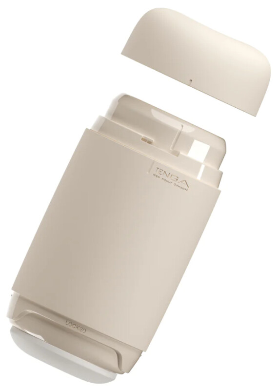 Мастурбатор нереалістичний Tenga Puffy Latte Brown, рельєфний, бежевий, 15 х 4.5 см