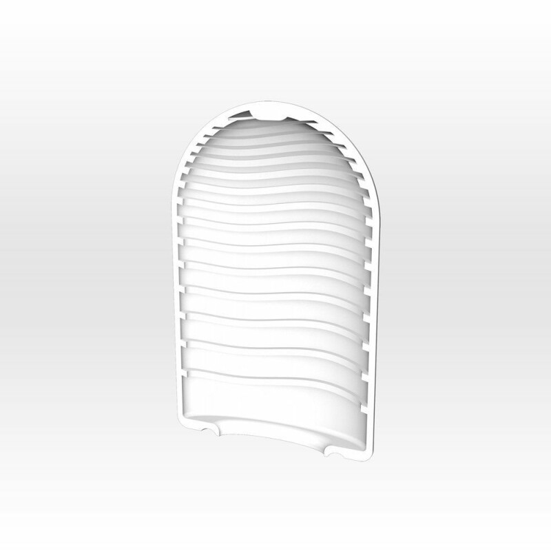 Міні мастурбатор нереалістичний Tenga Pocket Wave Line, з рельєфом, білий, 7.5 х 5.5 см - Зображення 3