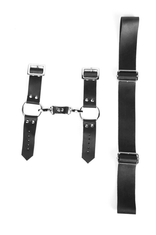 Набір наручників HC8B Candy Hero, екошкіра, чорні, One Size - Зображення 4