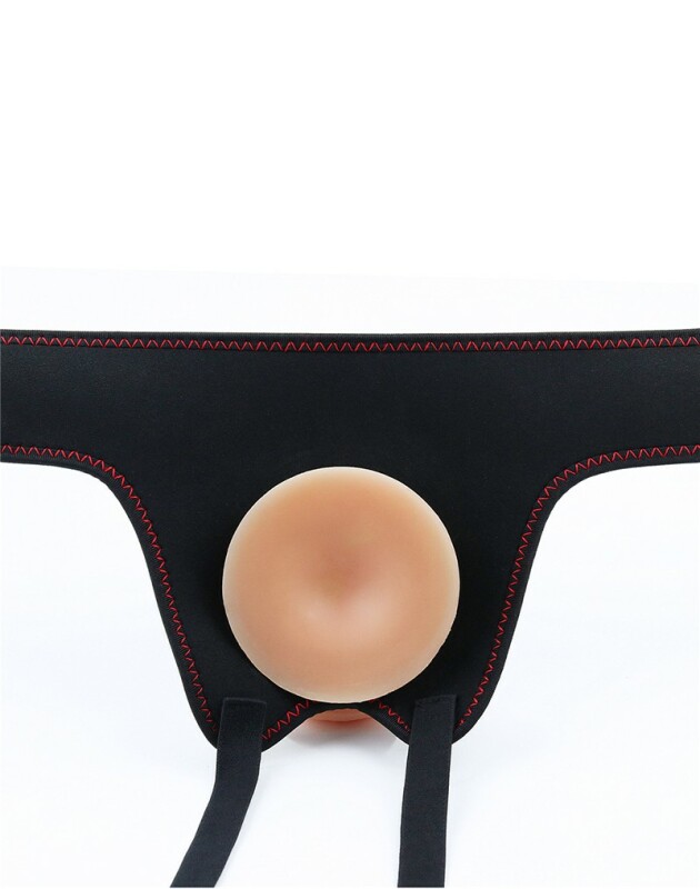 Страпон реалістичний на трусиках Lovetoy, бежевий, 18 х 3.6 см - Зображення 7