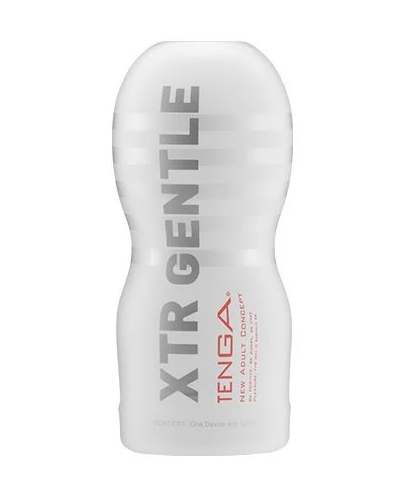 Мастурбатор у колбі рельєфний Tenga Original Xtra Gentle, білий, 15.5 х 4.5 см