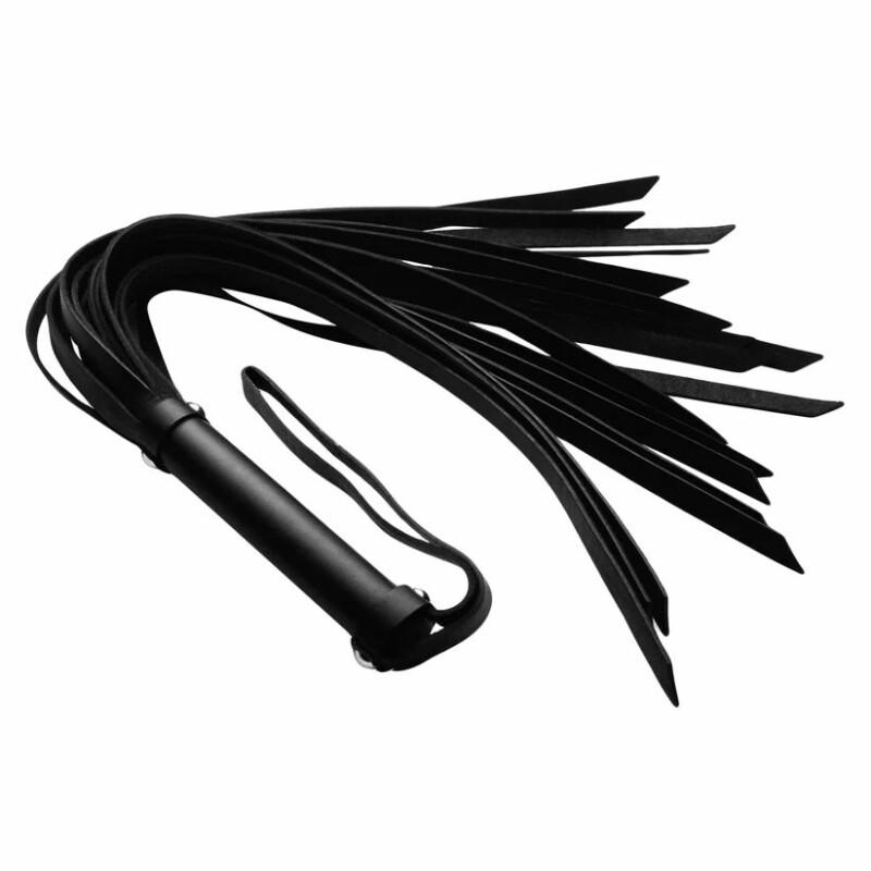 Флоггер Strict Leather, шкіра, чорний 60 см