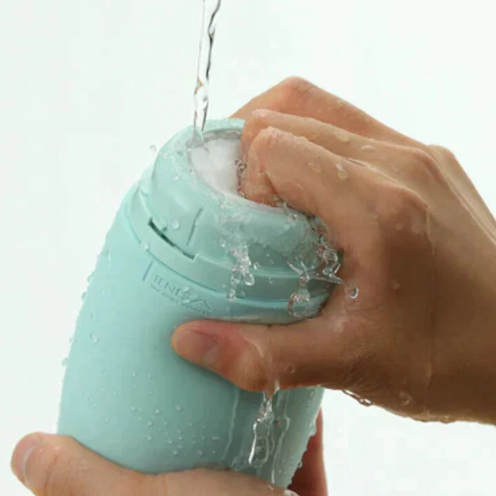 Мастурбатор нереалістичний Tenga Puffy Mint Green, рельєфний, м'ятний, 15 х 4.5 см - Изображение 6
