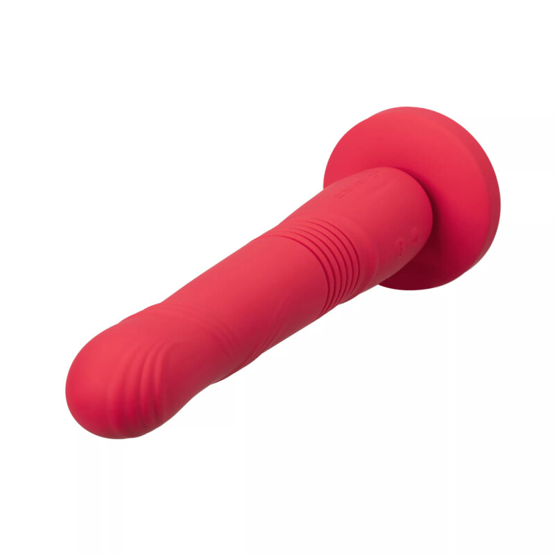 Вібратор смарт із фрикціями Lovense Gravity на присосці, червоний, 25.9 х 3.7 см - Зображення 3