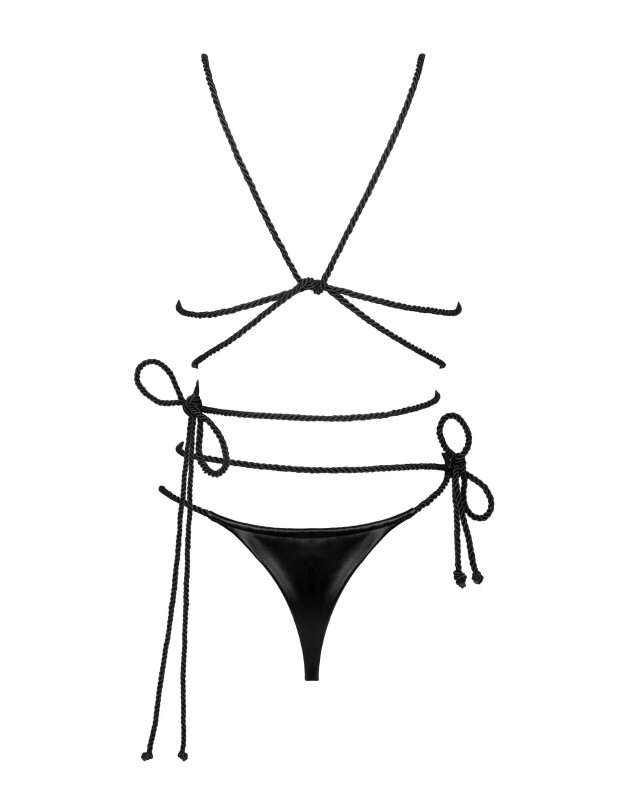 Комплект сексуальної білизни One Size Cordellis Obsessive, чорне - Изображение 3