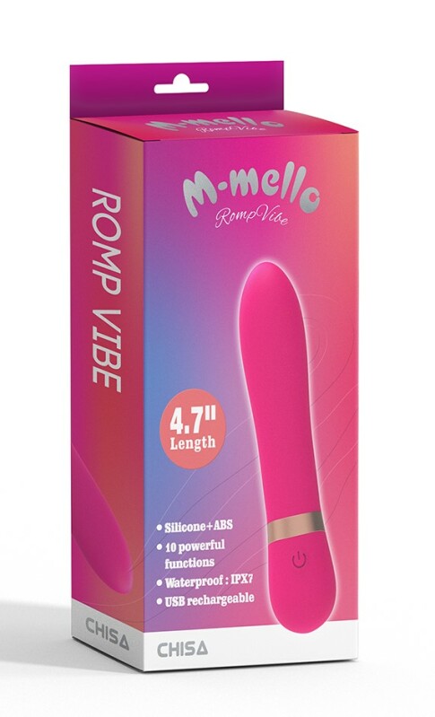 Міні вібратор Romp Vibe Chisa, силіконовий, рожевий, 11.9 х 2.6 см - Зображення 1