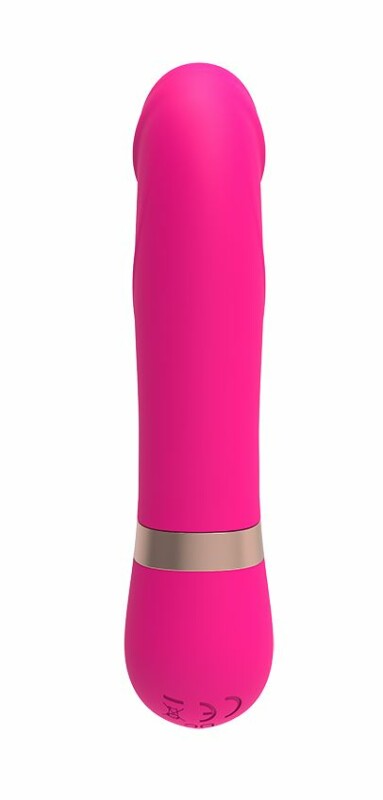 Міні вібратор Dildo Vibe Chisa, силіконовий, рожевий, 11.7 х 2.7 см - Изображение 4