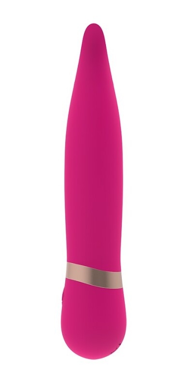 Вібратор для клітора Forked Vibe Chisa, силіконовий, рожевий, 13 х 2.6 см - Зображення 3