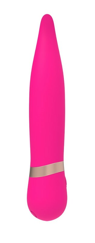Вібратор для клітора Forked Vibe Chisa, силіконовий, рожевий, 13 х 2.6 см - Зображення 4