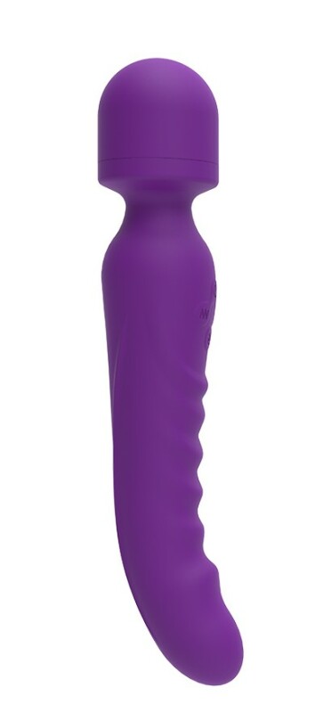 Вібратор-мікрофон двосторонній з підігрівом Pleasure Spreader Chisa, силіконовий, фіолетовий, 22 х 4.2 см - Зображення 3