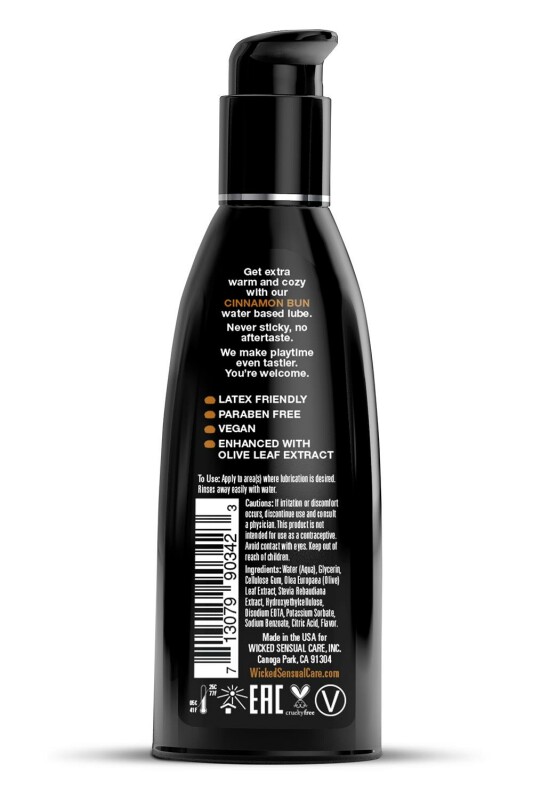 Їстівний лубрикант Wicked Sensual Care зі смаком булочки з корицею, на водній основі, 60 мл - Зображення 1
