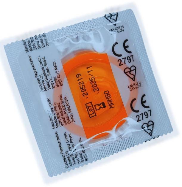 Презервативи зі смаком манго, 53мм, Рasante Tropical condoms, за 1 шт. - Изображение 1