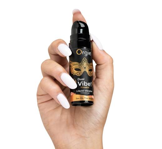 Рідкий вібратор Orgie Dual Vibe!, зі смаком коктейлю Секс на пляжі, 15 мл - Зображення 1
