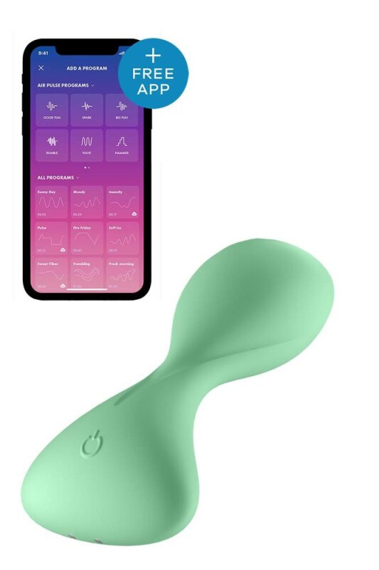 Анальний вібратор Satisfyer Trendsetter з додатком, зелений, 11.2 х 5 см - Изображение 6