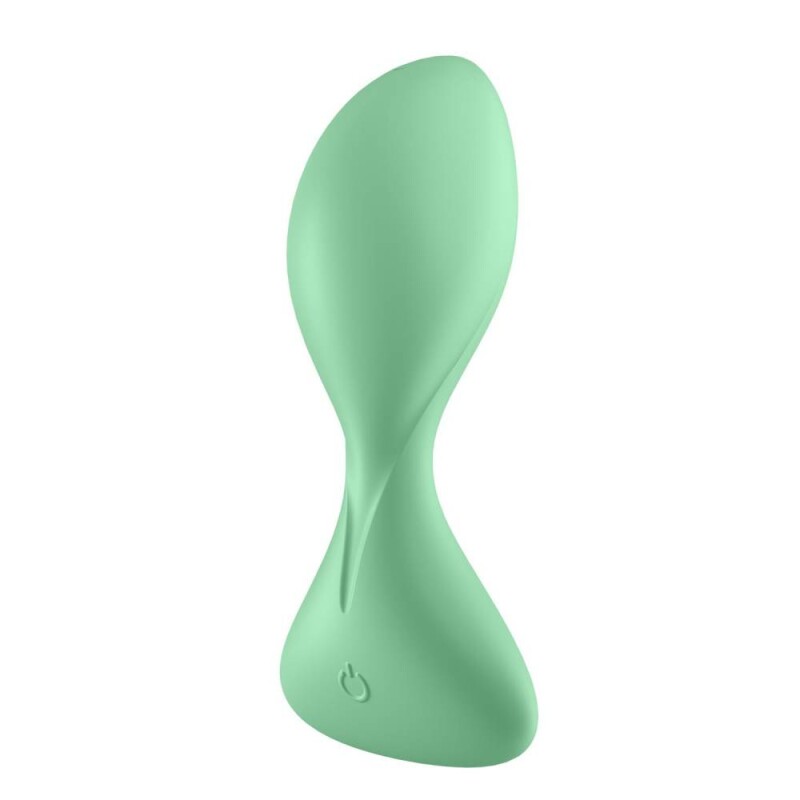 Анальний вібратор Satisfyer Trendsetter з додатком, зелений, 11.2 х 5 см