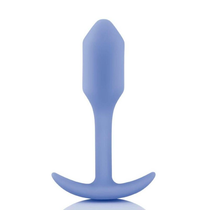 Анальна пробка із зміщеним центром ваги, S, B-vibe Snug Plug 1 лавандова, 8.6 х 2.2 см - Изображение 1