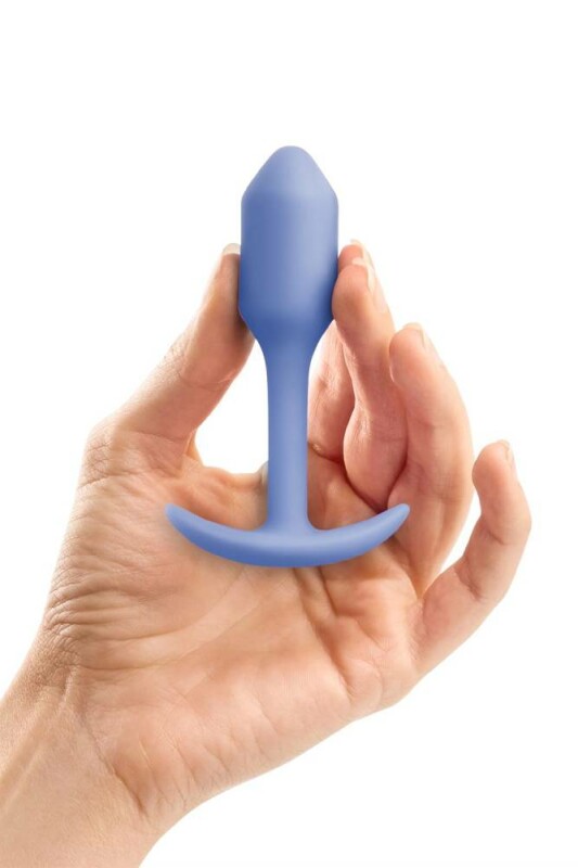 Анальна пробка із зміщеним центром ваги, S, B-vibe Snug Plug 1 лавандова, 8.6 х 2.2 см - Изображение 4