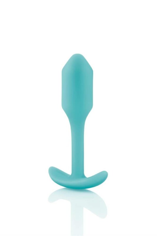 Анальна пробка із зміщеним центром ваги, S, B-vibe Snug Plug 1 м'ятна, 8.6 х 2.2 см - Изображение 2