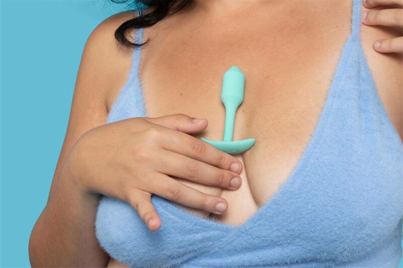 Анальна пробка із зміщеним центром ваги, S, B-vibe Snug Plug 1 м'ятна, 8.6 х 2.2 см - Изображение 7