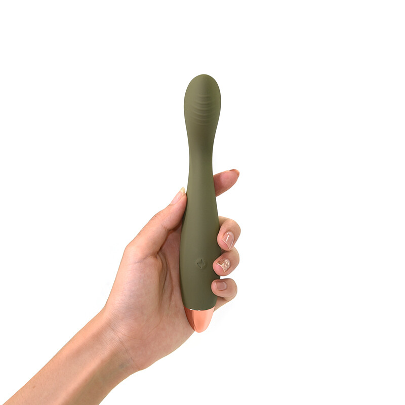 Вібратор для точки G Sweet Em Vibrating Stick зелений, 18.5 х 3 см - Зображення 4