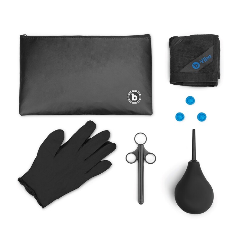 Набір секс-іграшок b-Vibe Anal Massage And Education Set, синій, 9 предметів - Зображення 3