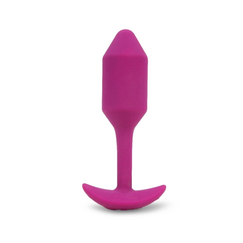 Анальна пробка з вібрацією Snug Plug 2 B-Vibe, силіконова, рожева, 13.8 х 3.7 см - Зображення 4