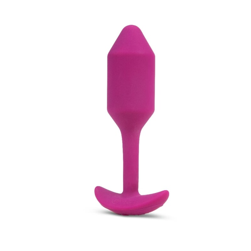 Анальна пробка з вібрацією Snug Plug 2 B-Vibe, силіконова, рожева, 13.8 х 3.7 см - Зображення 6