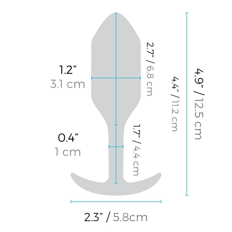 Анальна пробка з вібрацією Snug Plug 2 B-Vibe, силіконова, чорна, 13.8 х 3.7 см - Зображення 6