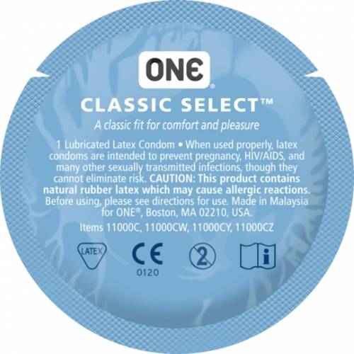 Презерватив One Classic Select, латексний, 1 шт. - Зображення 1