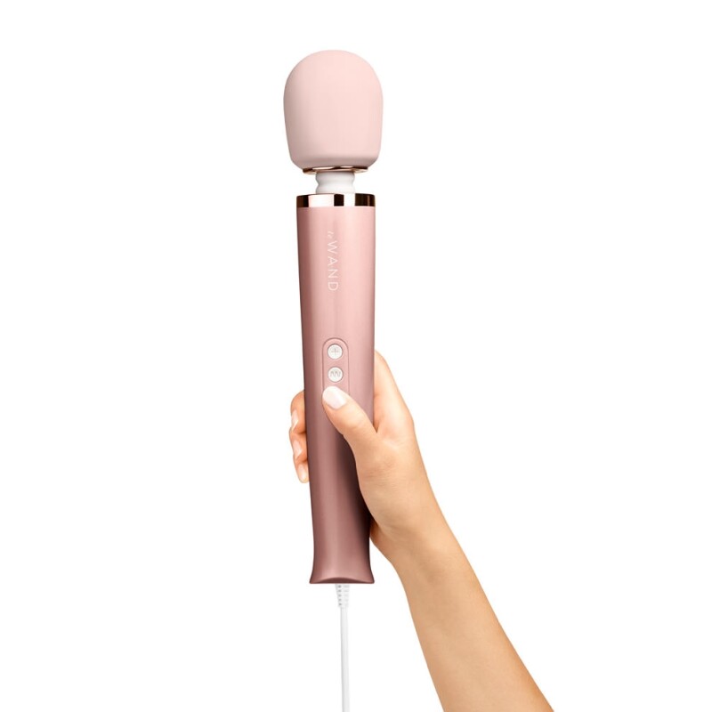Вібратор-мікрофон з кабелем Le Wand Plug-In, силіконовий, рожевий, 34 х 6 см - Зображення 3