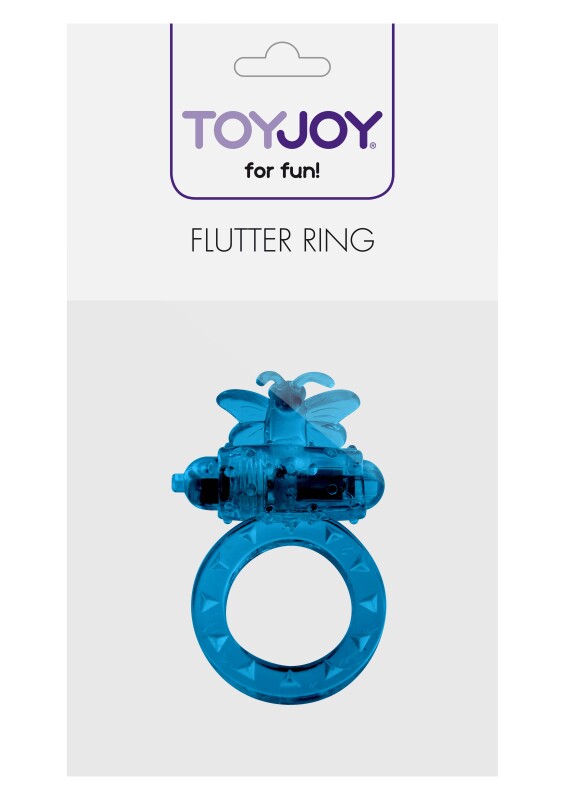 Ерекційне кільце з вібрацією Toy Joy, синє, 4.5 см - Зображення 1