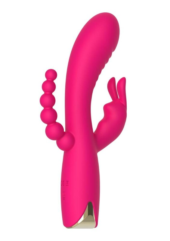 Вібратор-кролик рельєфний з ялинкою Aphrodite Toy Joy рожевий, 21 х 3.7 см - Изображение 5