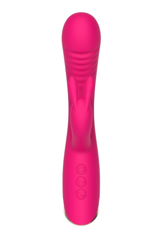 Вібратор-кролик рельєфний з ялинкою Aphrodite Toy Joy рожевий, 21 х 3.7 см - Изображение 8