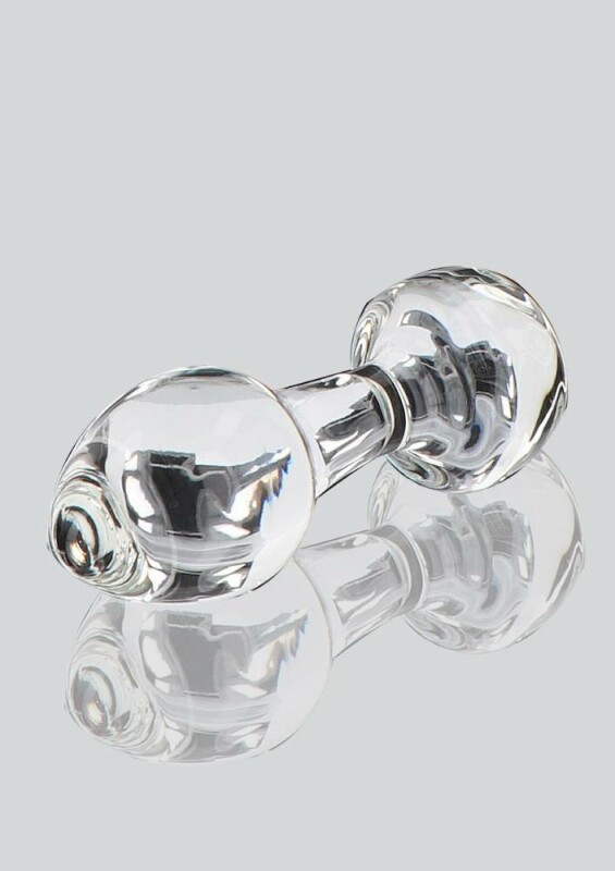 Анальна пробка скляна Stargazer прозора, 9 х 2.5 см - Зображення 5