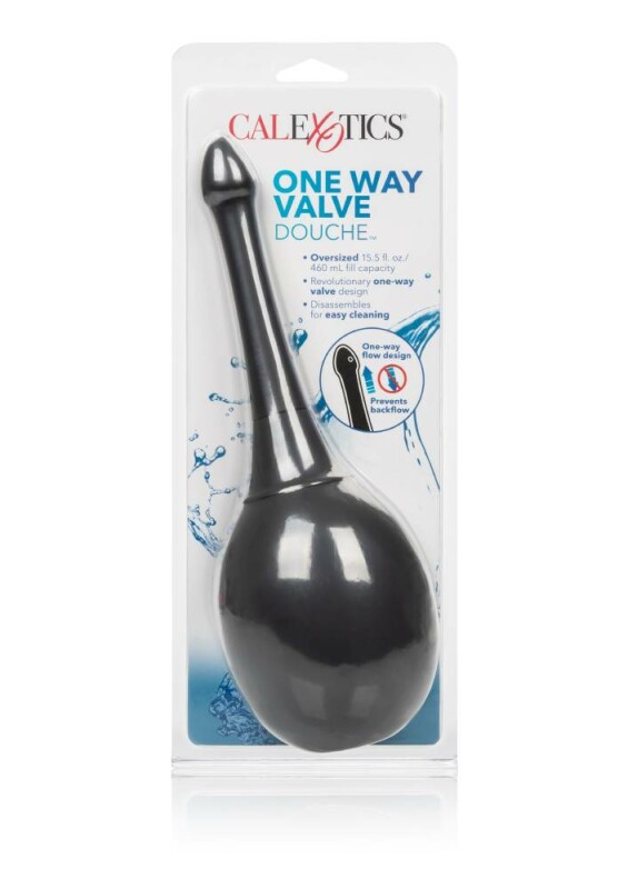 Анальний душ One Way Valve CalExotics чорний, 29.7 х 2.5 см - Зображення 1