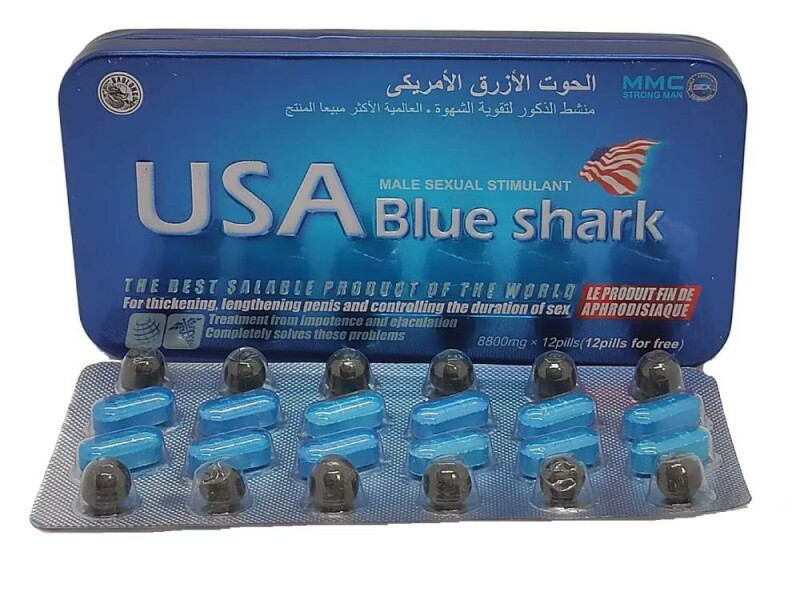 Збудник для чоловіків USA Blue Shark 24 шт