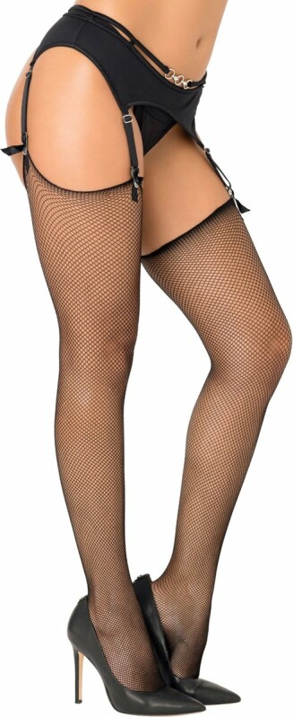 Панчохи сексуальні сітчасті One Size Daring Intimates, чорні - Изображение 2