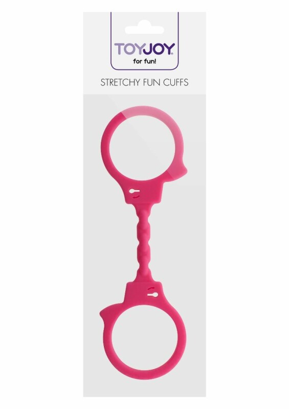 Наручники еластичні Toy Joy Stretchy Fun Cuffs рожеві, 25 х 6 см - Изображение 1