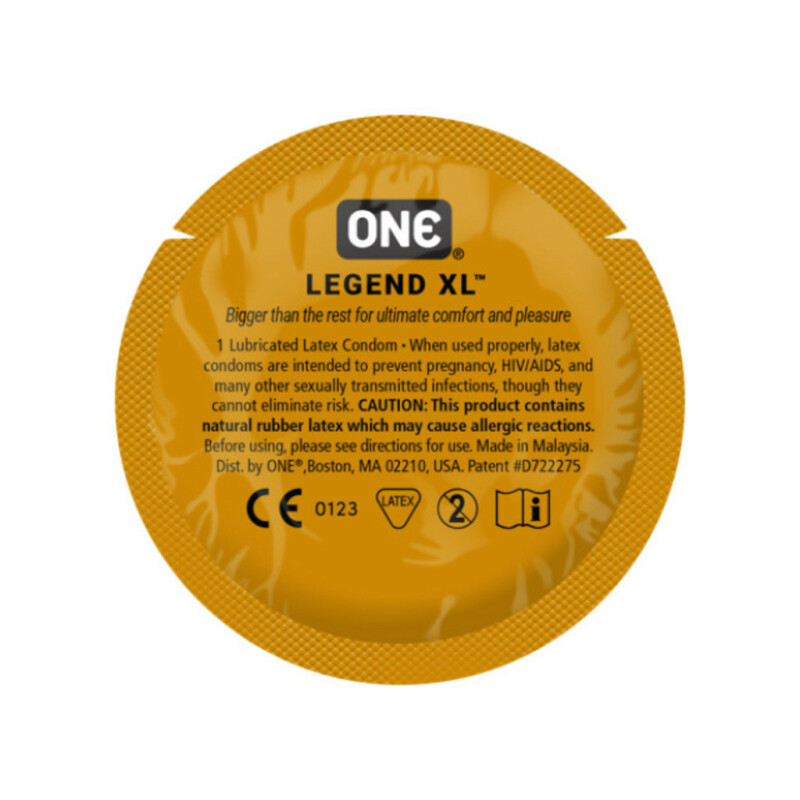 Презерватив One Legend XL, великого розміру, латексний, 1 шт. - Зображення 3