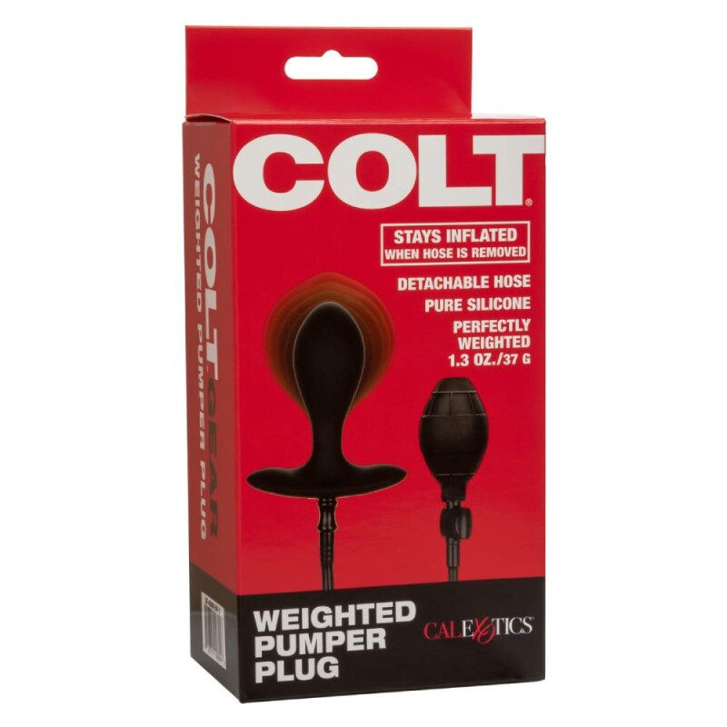 Анальна пробка з накачуванням COLT чорна, 7.5 х 3.2 см - Изображение 8