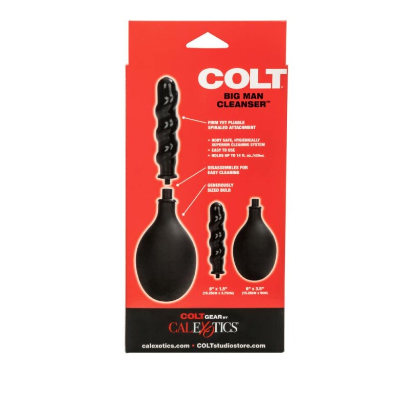 Анальний душ COLT Big Man Cleanser чорний, 30 см - Зображення 6