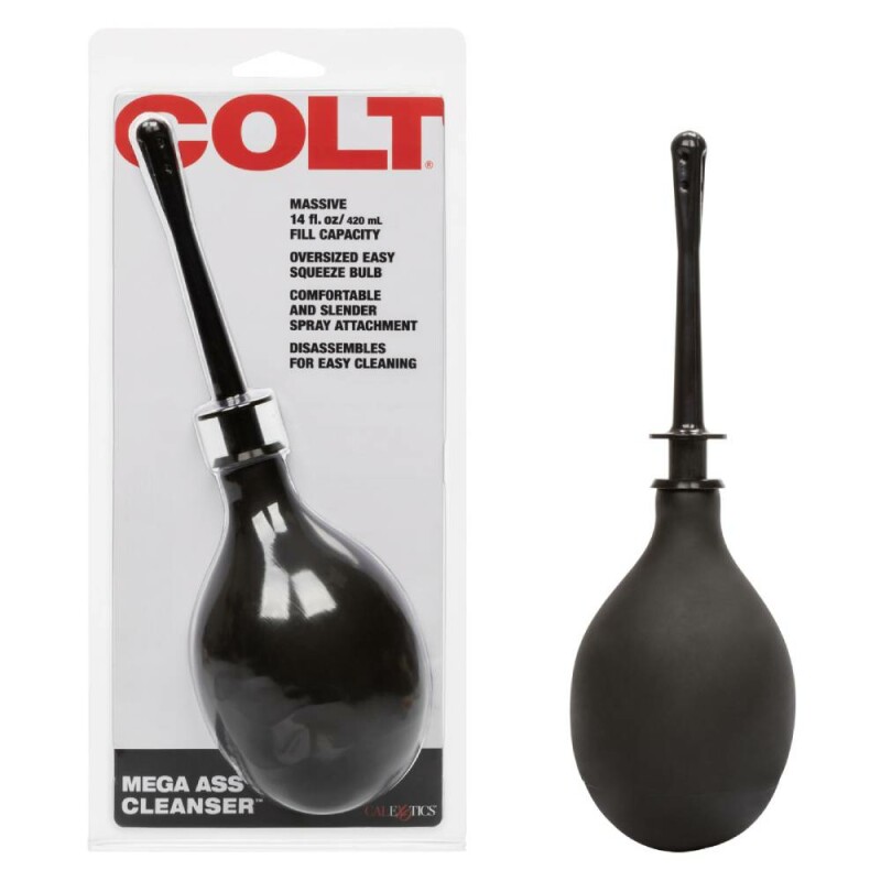 Анальний душ COLT Mega Ass Cleanser чорний, 15.2 х 1.25 см