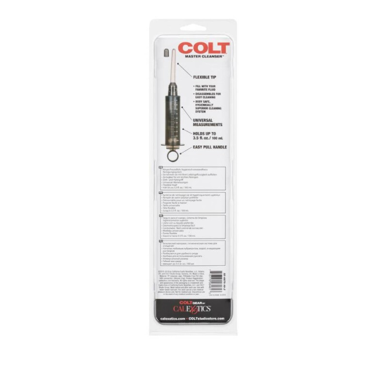 Анальний душ-шприц COLT Master Cleanser чорний, 12 х 1.2 см - Зображення 6