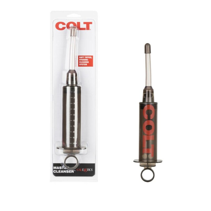 Анальний душ-шприц COLT Master Cleanser чорний, 12 х 1.2 см
