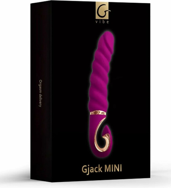 Вібратор рельєфний Gjack Mini Gvibe фуксія, 19 х 3.5 см - Зображення 1