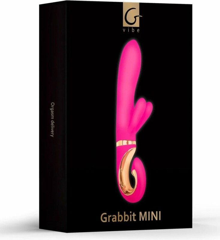 Вібратор-кролик з двома відростками для клітора Grabbit GVibe, рожевий, 23.5 см х 4 см - Зображення 1